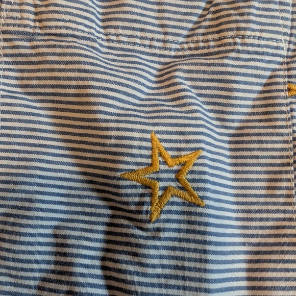 Madewell Striped Shirt with Yellow Star Accents - Picture 3 of 5